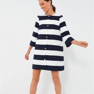 Tuckernuck x Atlantic-Pacific Navy and White Millie Coat Dress Size XL